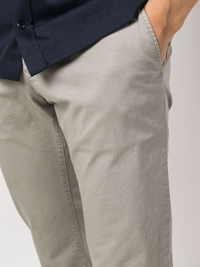 Shop Jacob Cohen Slim-cut Chino Trousers In Grau
