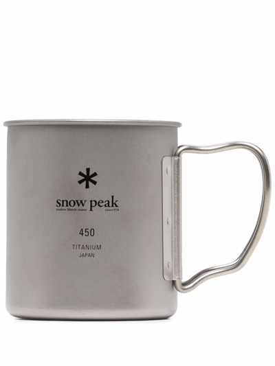 Shop Snow Peak Ti-single 450 Cup In Silber