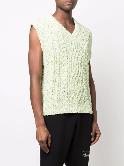 Shop Andersson Bell V-neck Knitted Vest In Grün