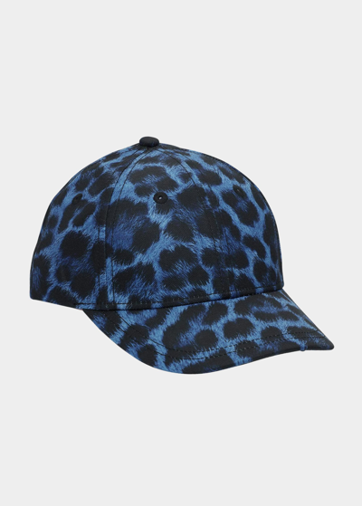 Shop Molo Boy's Sebastian Baseball Cap In Tiger Stripe In Blue Jaguar