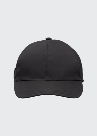 Shop Prada Men's Nylon Baseball Hat In F0010 Giallo