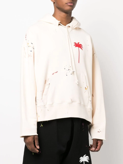 Off white splatter discount hoodie