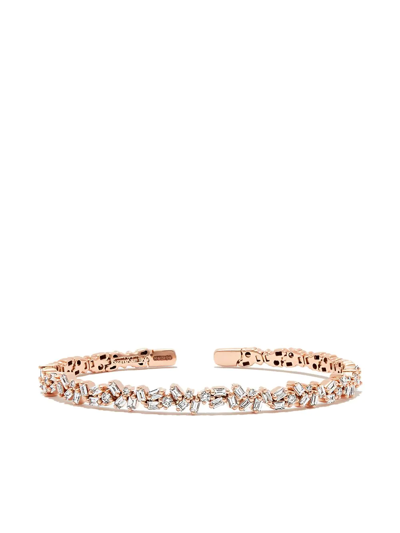 Suzanne Kalan 18kt Yellow Gold Diamond Tennis Bracelet In Gold