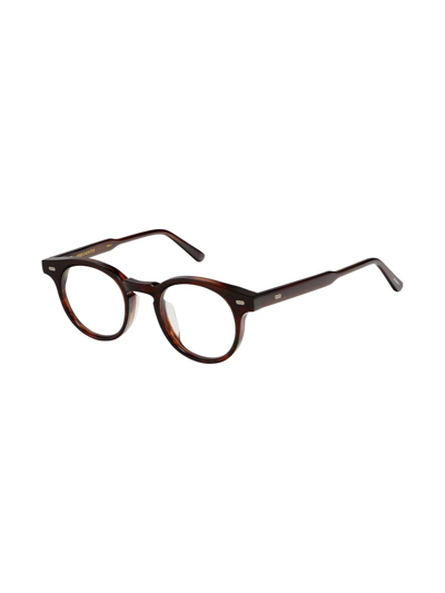 Shop Gentle Monster Milan Ab4 Round-frame Glasses In White