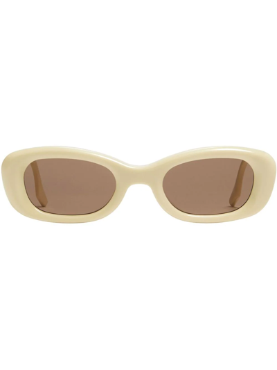 Shop Gentle Monster Tambu Y4 Sunglasses In Brown