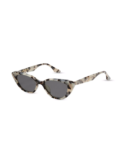 Shop Gentle Monster Crella Cat Eye Sunglasses In Black