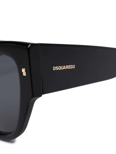 Shop Dsquared2 Cat-eye Frame Sunglasses In Schwarz