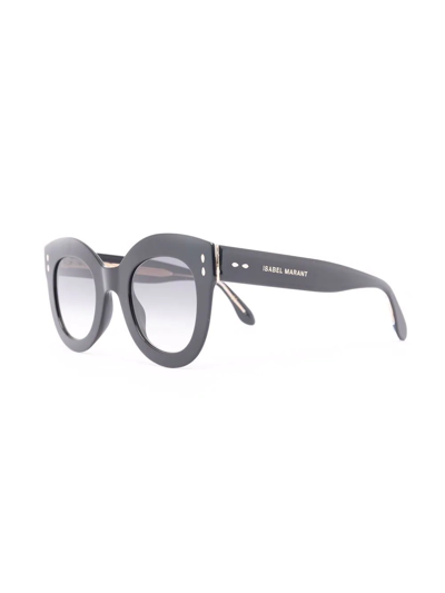 Shop Isabel Marant Eyewear Polished-effect Cat-eye Glasses In Schwarz