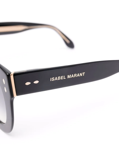 Isabel Marant Eyewear Polished-effect Cat-eye Glasses In Schwarz