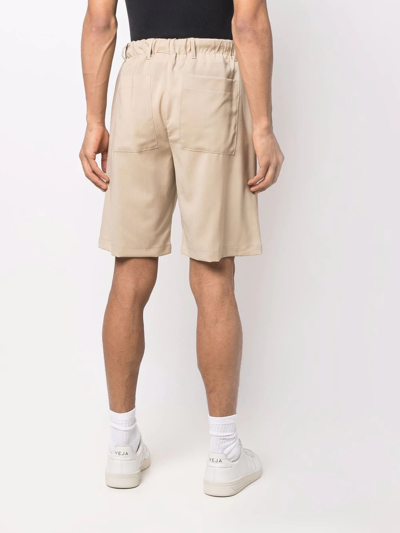 Shop Costumein Knee Length Bermuda Shorts In Nude