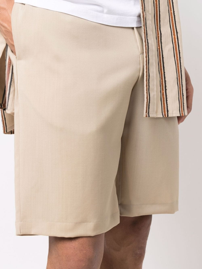 Shop Costumein Knee Length Bermuda Shorts In Nude