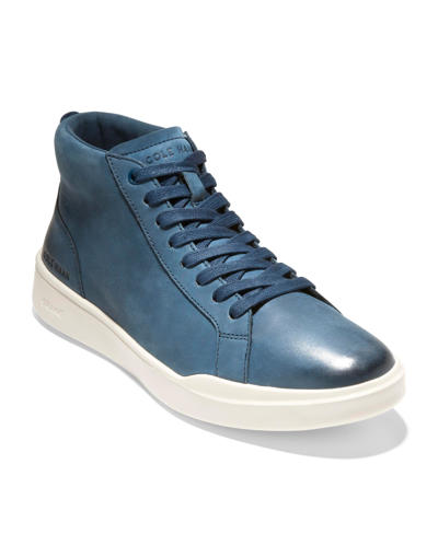 Shop Cole Haan Men's Grand Crosscourt Modern Midcut Sneaker Shoes Men's Shoes In Moonlit Ocean