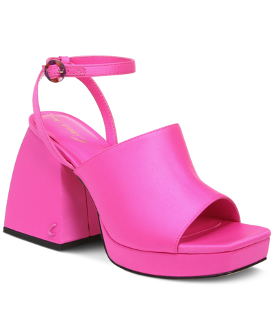 Shop Circus By Sam Edelman Women's Miranda Ankle Strap Platform Sandals Women's Shoes In Pink Punch