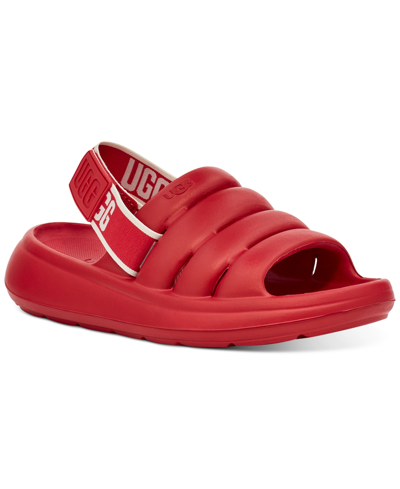 Shop Ugg Sport Yeah Slingback Sandals In Samba Red
