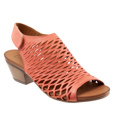 Shop Bueno Women's Lacey Heel Sandals Women's Shoes In Coral