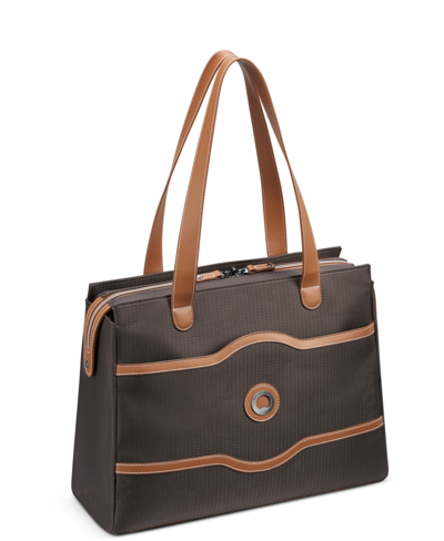 Shop Delsey Chatelet Air 2.0 Shoulder Bag In Chocolate