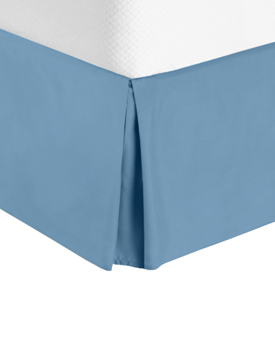 Shop Nestl Bedding Bedding 14" Tailored Drop Premium Bedskirt, Full Xl In Blue Heaven