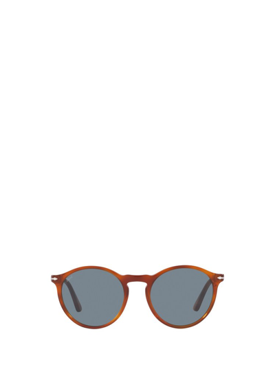 Shop Persol Round Frame Sunglasses In Multi