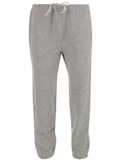 Shop Polo Ralph Lauren Patch Detail Track Pants In Grey