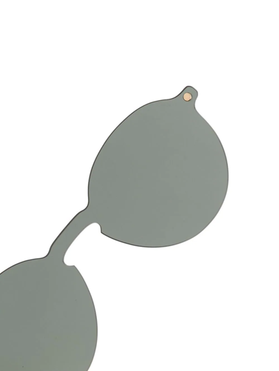 Snob Pucci Clip-on Sun Lense Glasses In Black