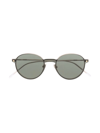 Snob Pucci Clip-on Sun Lense Glasses In Black
