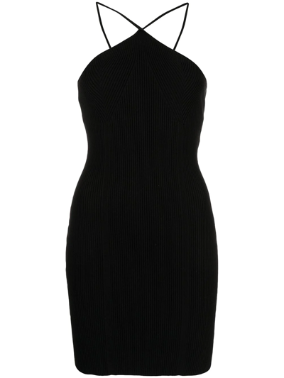 Anna Quan Women's Tanesha Ribbed Cotton-blend Mini Dress In Black ...