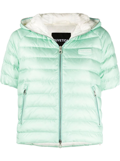 Duvetica Vernia Short-sleeved Puffer Jacket In Grün