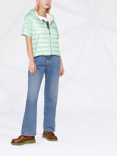 Duvetica Vernia Short-sleeved Puffer Jacket In Grün