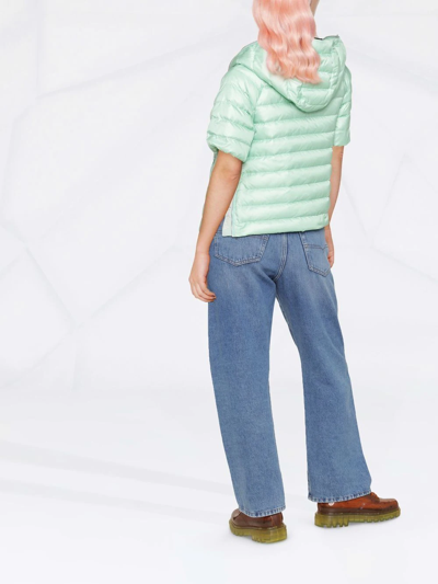 Duvetica Vernia Short-sleeved Puffer Jacket In Grün