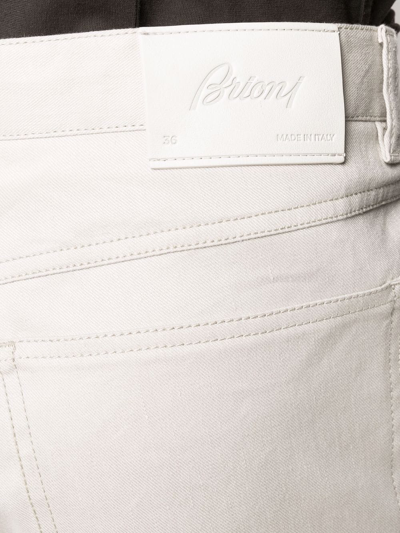 Shop Brioni Straight-leg Denim Jeans In Nude