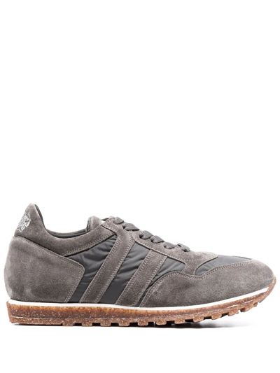 Shop Alberto Fasciani Low-top Leather Sneakers In Grau