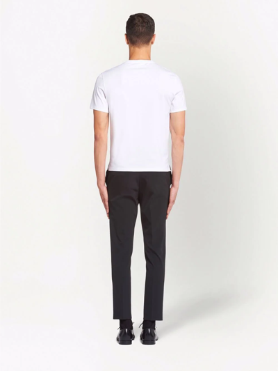 Prada Men's Cotton T-shirt With Logo In White