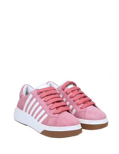 Shop Dsquared2 Sneakers In Pink Suede