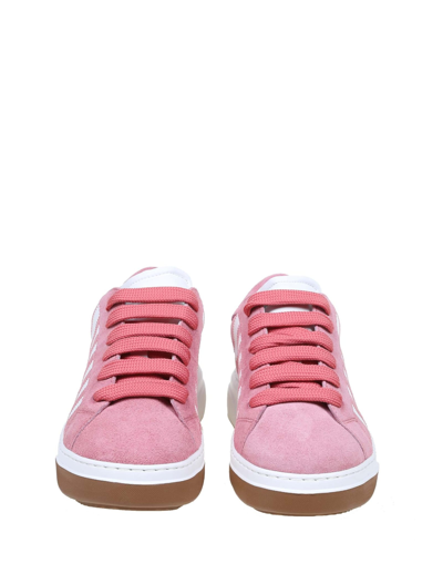Shop Dsquared2 Sneakers In Pink Suede