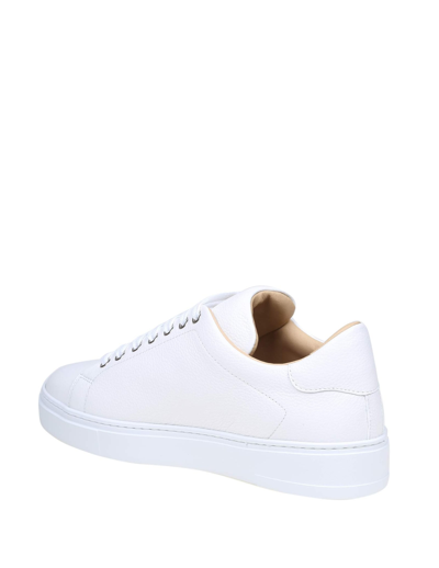 Shop Philipp Plein Exagon Lo-top Sneakers In Leather In White