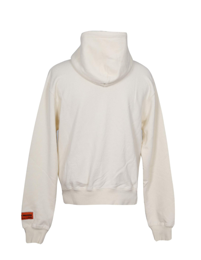 Shop Heron Preston Hooded Sweatshirt With Print In White