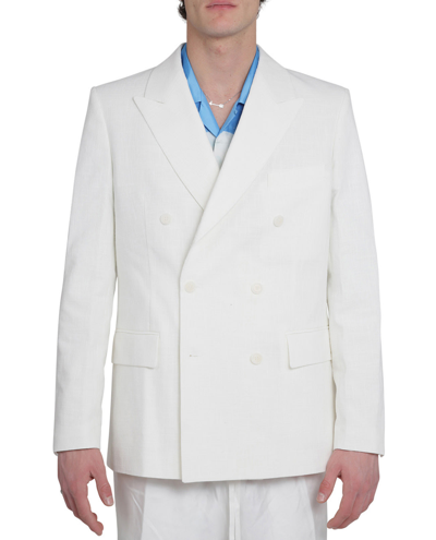 Shop Casablanca White Tailored Jacket