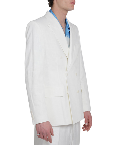 Shop Casablanca White Tailored Jacket