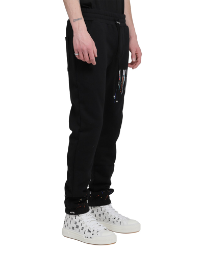 Amiri Black Paint Drip Sweatpants In Nero/bianco | ModeSens