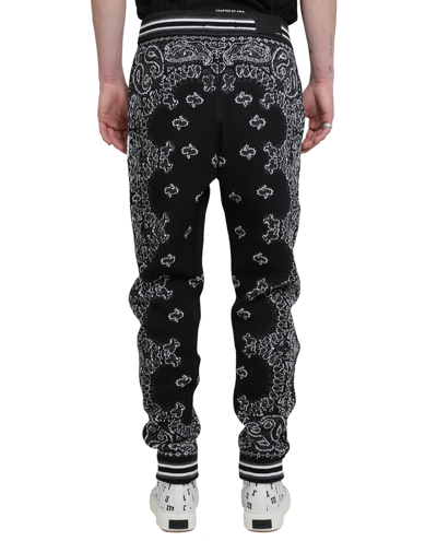 Shop Amiri Black Bandana B-ball Sweatpants In Nero/grigio