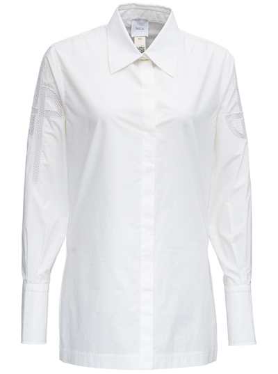 Shop Patou White Cotton Poplin Shirt