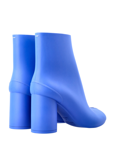 Shop Maison Margiela Rubber Tabi Boot In Blue