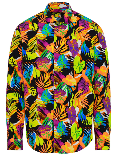 Shop Brian Dales Multicolored Cotton Shirt
