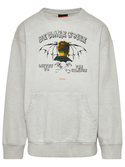 Shop Self Made Grey Cotton We Make Noise Sweatshirt