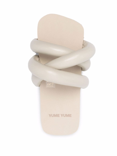Shop Yume Yume Ciabatte Tyre Shoes In Nude &amp; Neutrals