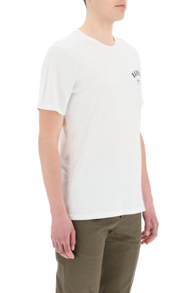 Shop Barbour Logo T-shirt In White