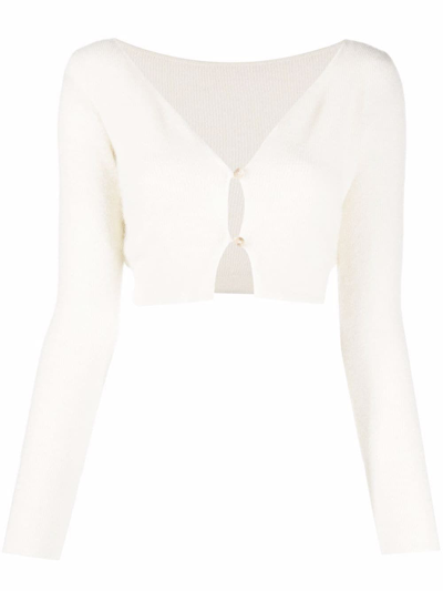 Shop Jacquemus Women's White Wool Top