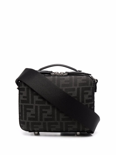 Shop Fendi Men's Black Polyester Messenger Bag