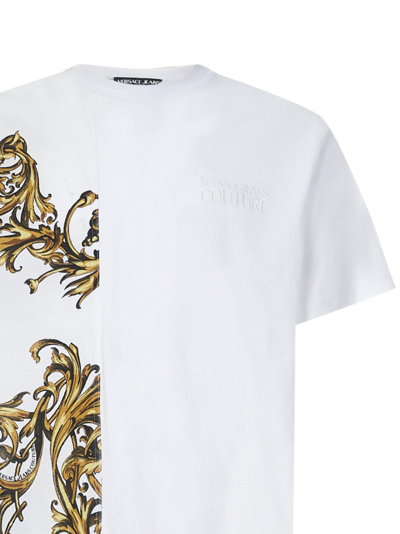 Shop Versace Jeans Couture Regalia Baroque T-shirt In White