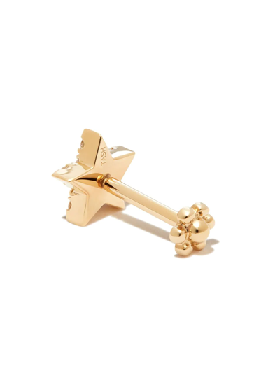 Shop Maria Tash 18kt Yellow Gold Star Stud Earring